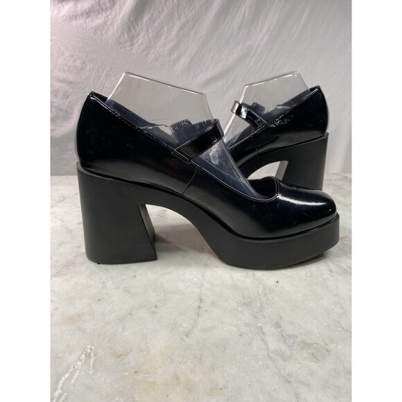 ASOS Design Platform Maryjane Women’s 9 Black Patent Leather - Picture 5 of 8